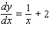 Find the general solution of the differential equation.   Solve for   as a function of   . A)    B)    C)    D)    E)   