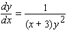 Find the general solution of the differential equation.   Solve for   as a function of   . A)    B)    C)    D)    E)   