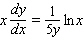 Find the general solution of the differential equation. Solve for   as a function of   .   A)    B)    C)    D)    E)   