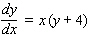 For the differential equation, find the particular solution if   .   A)    B)    C)    D)    E)   