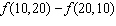 Use the given tabular representation of the function   to compute   .   A)    B)    C)    D)    E)   