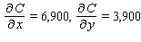 Your weekly cost (in dollars) to manufacture   cars and   trucks is given by   Find   A)    B)    C)    D)    E)   