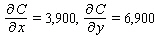 Your weekly cost (in dollars) to manufacture   cars and   trucks is given by   Find   A)    B)    C)    D)    E)   