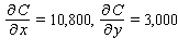 Your weekly cost (in dollars) to manufacture   cars and   trucks is given by   Find   A)    B)    C)    D)    E)   