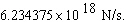 If positive electric charges of   and   coulombs are situated at positions   and   , respectively, then the force of repulsion they experience is given by   where   ,   is given in newtons, and all positions are measured in meters. Assume that a charge of 7 coulombs is situated at the origin and that a second charge of 15 coulombs is situated   and moving in the   direction at 1.9 meters per second. How fast is the electrostatic force it experiences decreasing? Round your answer to the nearest trillion. A)    B)    C)    D)    E)   
