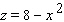 Find the volume under the graph of   over the triangle   and   A) 8.00 B) 17.33 C) 16 D) 24 E) 14.67