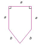  Find the perimeter of the figure if  a = 10 \mathrm { in } .  ,  b = 9 \mathrm { in }  .   A)  39 in. B)  48 in. C)  28 in. D)  38 in. E)  none of these 