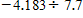 Divide and round your answer to the nearest tenth.  <div style=padding-top: 35px> 