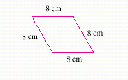Classify the following quadrilaterals. Match the shape with the name.  1.    2.    3.    4.  
