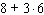 Use the rule for order of operations to simplify the expression as much as possible.