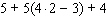 Use the rule for order of operations to simplify the expression as much as possible.