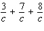 Perform the indicated operation and reduce to lowest terms. Assume the variable represents a nonzero number.   A)    B)    C)    D)    E)   