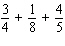 Find the LCD for each of the following; then perform the indicated operation.   Enter a fraction as your answer, as necessary.