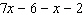 Evaluate the expression when x is -5.   A)    B)    C)    D)    E)   