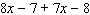 Simplify the expression.  