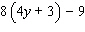 Simplify the expression.  