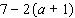 Simplify the expression.  