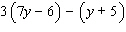 Simplify the expression.  