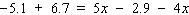 Simplify both sides of the equation as much as possible, and then solve.   A)    B)    C)    D)    E)   
