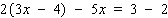 Solve the equation. Apply the distributive property to remove the parentheses, then simplify each side before using the addition property of equality.   A)    B)    C)    D)    E)   
