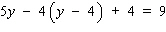 Solve the equation. Apply the distributive property to remove the parentheses, then simplify each side before using the addition property of equality.     __________