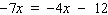 Solve the equation.   A)    B)    C)    D)    E)   