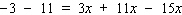 Simplify both sides as much as possible, and then solve.     __________