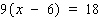 Solve the equation.   x = __________
