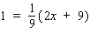 Solve the equation.   x = __________