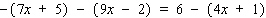 Solve the equation.  