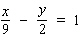 Solve for y .   A)    B)    C)    D)    E)   