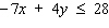Solve for y .  