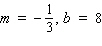 Give the equation of the line with the given slope and y -intercept.  