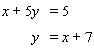 Solve the system of linear equations by graphing.   A)    B)    C)    D)    E)   