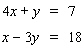 Solve the system by solving one of the equations for x or y and then use the substitution method.   A)  no solution B)    C)  dependent D)    E)   
