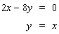 Solve the system using the substitution method.   A)  dependent B)    C)    D)  no solution E)   