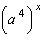 Write the expression with a single exponent. (Assume all variables are positive numbers.)  