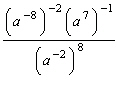 Simplify the expression. An answer with exponents should contain positive exponents only.   A)    B)    C)    D)    E)   