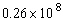 The number   is not in scientific notation because 0.26 is less than 1. Write   in scientific notation. A)    B)    C)    D)    E)   