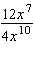 Divide. Write the answer with positive exponents only.   A)    B)    C)    D)    E)   