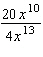 Divide. Write the answer with positive exponents only.  