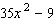 Identify the polynomial as a trinomial, binomial, or monomial, and give the degree.   A)  Trinomial, 2 B)  Binomial, 2 C)  Monomial, 2 D)  Trinomial, 3 E)  Binomial, 3