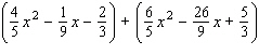 Perform the indicated operations.   A)    B)    C)    D)    E)   