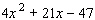 Subtract   from   .