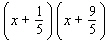 Multiply binomials using the FOIL method.   A)    B)    C)    D)    E)   