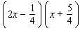 Multiply binomials using the COLUMN method.   A)    B)    C)    D)    E)   