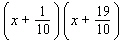 Multiply binomials using the FOIL method.  