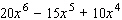 Divide the polynomial by   .   A)    B)    C)    D)    E)   