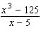 Fill in the missing terms in the numerator, and then use long division to find the quotients.   A)    B)    C)    D)    E)   