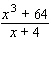 Fill in the missing terms in the numerator, and then use long division to find the quotients.   A)    B)    C)    D)    E)   
